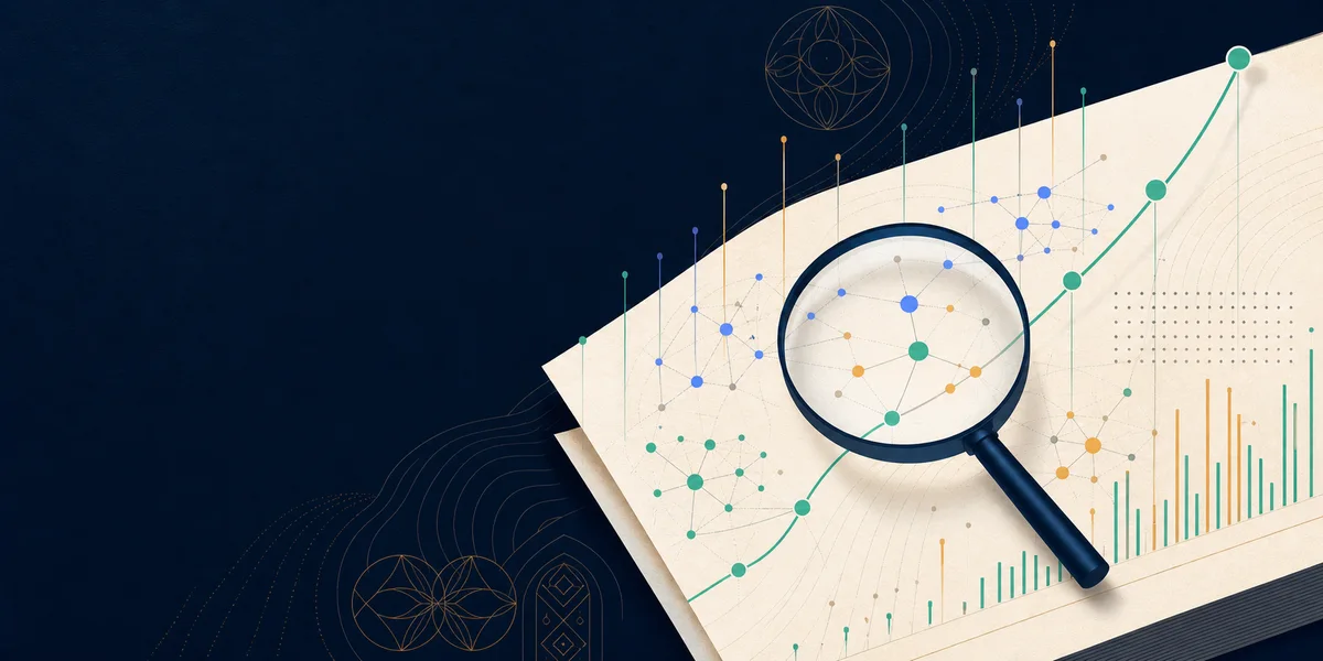 Editorial visualization of search signals, connected queries and measured organic growth